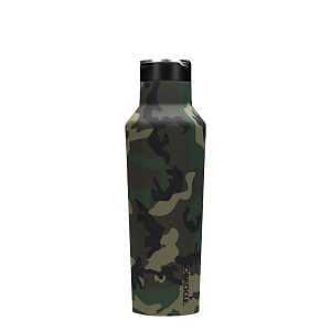 Corkcicle Classic Sport Canteen Series 2020PWC Water Bottle, 20 oz, Stainless Steel/Silicone, Woodland Camo, Insulated
