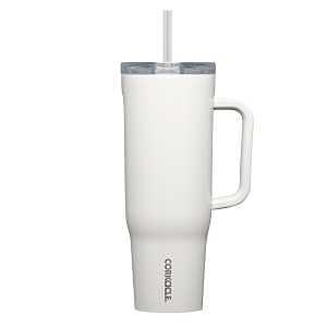 Corkcicle 2240GOM Tumbler, 40 oz, Sip Plus Straw Lid, Steel, Oat Milk, Insulated