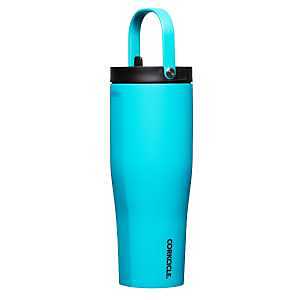 Corkcicle Go Cup XL Series 2830CCB Tumbler, 30 oz, Stainless Steel, Capri Blue, Insulated