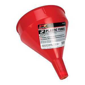 Performance Tool 2‑Quart Plastic Funnel – Durable 6.75‑Inch Diameter