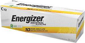 Energizer EN93 Battery, 1.5 V Battery, 8000 mAh, C Battery, Alkaline, Zinc-Manganese Dioxide