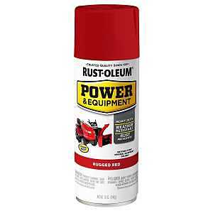 Rust-Oleum 395420 Power and Equipment Paint, Rugged Red, 12 oz