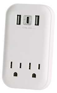 900J Surge Protector Power Strip with Dual USB‑A & USB‑C Ports