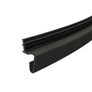 Frost King 81‑Inch Black PVC Door Edge Weatherstrip – 10" Wide x 1" Thick