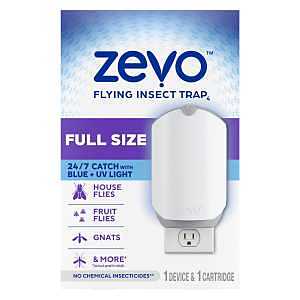 Zevo 818135014987 Flying Insect Trap Starter Kit, Solid, Sweet, Clear