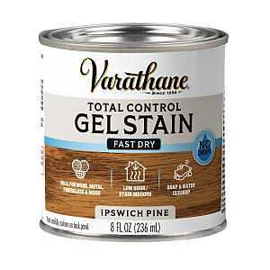 Varathane 245272 Total Control Stain, Ipswich Pine, Gel, Paste, 1/2 pt