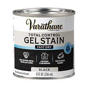 Varathane 245278 Total Control Stain, Black, Gel, Paste, 1/2 pt