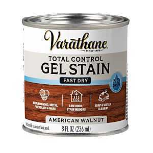 Varathane 245330 Total Control Stain, American Walnut, Gel, Paste, 1/2 pt