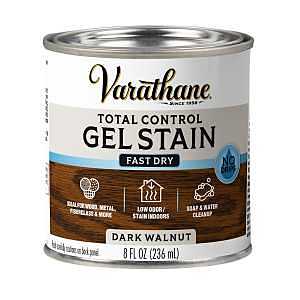 Varathane 245331 Total Control Stain, Dark Walnut, Gel, Paste, 1/2 pt