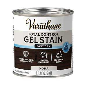 Varathane 245333 Total Control Stain, Kona, Gel, Paste, 1/2 pt
