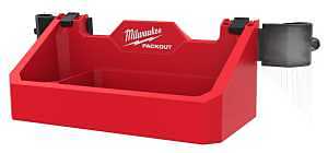 Milwaukee PACKOUT 48-22-8605 Tool Box Tray Attachment, 2-Compartment, ABS/Polycarbonate, Black/Red