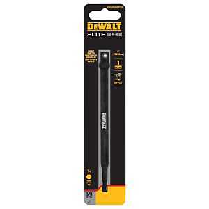 DEWALT Elite 3/8" Square Drive Socket Adapter – 6" Long Impact‑Ready Hex Shank