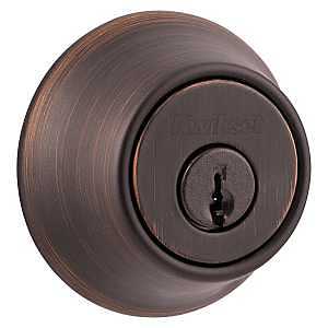 Kwikset 665 Series 665 11P 6AL STR KP K3 Deadbolt, 3 Grade, Keyed Key, Zinc, Venetian Bronze, 2-3/8, 2-3/4 in Backset
