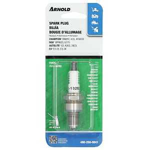 NGK BPR6ES Spark Plug, 0.9 mm Fill Gap, 14 mm Thread, 13/16 in Hex