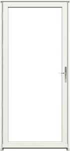 Larson Classic Fullview 350-17-031 Series Storm Door, 32 in W Opening, 81 in H Opening, Aluminum Frame, White