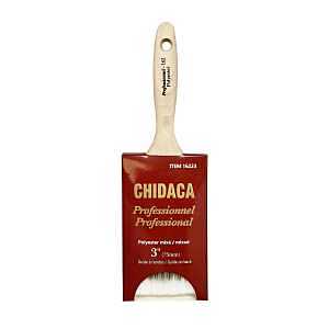 Chidaca 162 Series 16223 Paint Brush, 3 in W, Flat Brush, Polyester Bristle