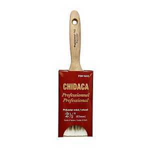 Chidaca 162 Series 16225 Paint Brush, 2-1/2 in W, Flat Brush, Polyester Bristle