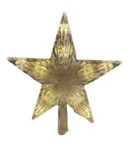 Santas Forest 57016 Tree Topper, 8.66 in H, Star, Warm White