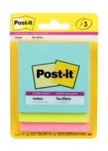Post-it Marrakesh 3321-SSAN Super Sticky Note, Neon, 45-Sheet