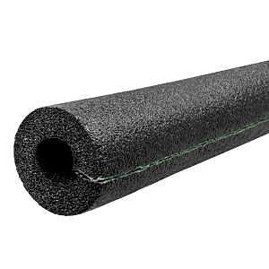 Tubular Pipe Insulation, Polyethylene Foam, Pre-Slit, For 3/4 to 1-In. Pipes, 6-Ft.