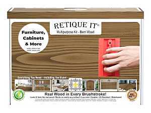 Retique It RQ-WNK16-BARN-1B Multi-Purpose Wood'n Kit, Matte, Barn Wood