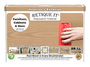 Retique It RQ-WNK16-POAK-1B Multi-Purpose Wood'n Kit, Matte, Pickled Oak
