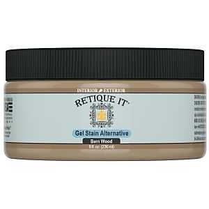 Retique It RQ-GS08-BARN-R8 Stain Alternative, Barn Wood, Gel, 8 oz