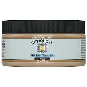 Retique It RQ-GS08-PECA-R8 Stain Alternative, Pecan, Gel, 8 oz