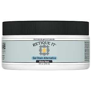 Retique It RQ-GS08-WWSH-R8 Stain Alternative, White Wash, Gel, 8 oz