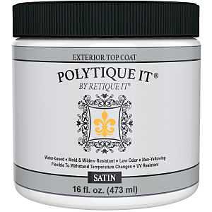 Premium 16‑oz Satin Exterior Top Coat Paint