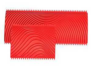 Red Rubber Graining Tool Set – 5‑Piece Texture Roller Kit