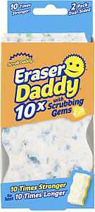 Scrub Daddy Eraser Daddy ED10x2ctx6 Eraser Sponge, Polymer, Assorted