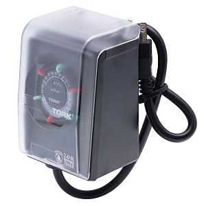 NSI RHB32R 15‑Amp Heavy‑Duty Outdoor Timer with Weatherproof Plug‑Mount Cover – Black