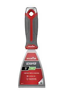 Wooster 8751-3 Scraper, 3 in W Blade, Stiff Blade, Stainless Steel Blade