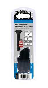 Black Pan‑Head Car Bolt 1/4" × 2" – Heavy‑Duty Fastener