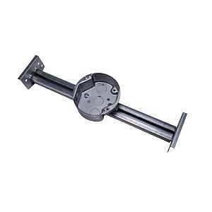 Southwire 54151-CFBH Ceiling Fan Box, 4 in W, 1-1/2 in D, 4 in H, 4-Knockout, Steel, Galvanized