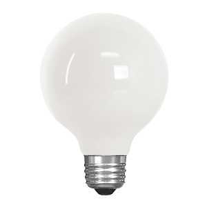 Feit Electric G2540W/927CA/FIL/3 LED Bulb, Globe, 350 Lumens, 3.8 W, 120 V, 40 W Equivalent, E26 Lamp Base, Dimmable
