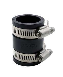 Fernco P1056-100 Flexible Coupling, 1 in, PVC, SCH 40 Schedule, 4.3 psi Pressure