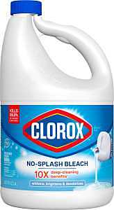 Clorox Splash-Less 32411 Concentrated Bleach, 117 oz, Liquid, Regular