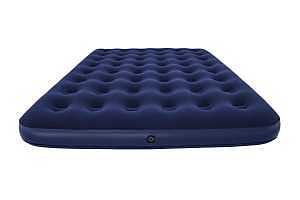 Bestway 67003E Flocked Airbed, 80 in L, 60 in W, Queen, Sturdy Coil Beam