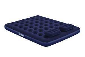 Bestway 67374E Inflatable Guest Bed – 80" x 60" x 8.75" with Dual Pillows & Pump