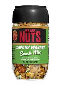 We Are Nuts 19020JX Snack Mix, Savory Wasabi, 8 oz Jar