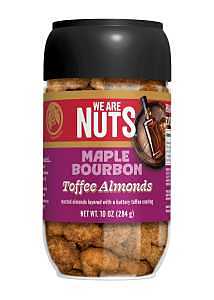 Maple Bourbon Toffee Almonds – Gourmet 10 oz Snack Jar