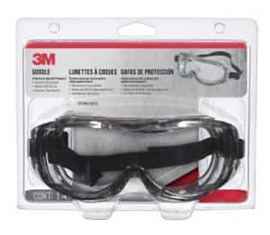 3M 91264-80025T Chemical Splash Professional Goggles, Anti-Scratch, Impact Lens, Polycarbonate Lens