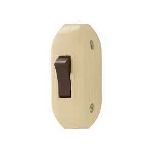 Eaton 933 Series 933V-BOX Cord Switch, 3 A, 120 V, Screw Terminal, Phenolic, Ivory