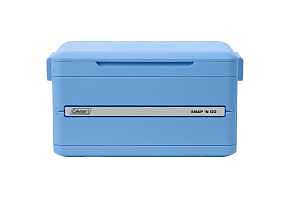 Coleman Snap 'N Go Series 2226072 Collapsible Hard Cooler, 35 qt Cooler, Polypropylene, Blue Sky, 48 hr Ice Retention