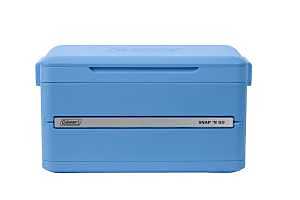 Coleman Snap 'N Go Series 2226071 Collapsible Hard Cooler, 45 qt Cooler, Polypropylene, Blue Sky, 55 hr Ice Retention