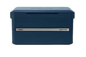 Coleman Snap 'N Go Series 2227725 Collapsible Hard Cooler, 55 qt Cooler, Polypropylene, Sapphire, 64 hr Ice Retention