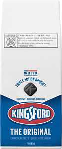 Kingsford 10044600320707 Wood Charcoal Briquette, 4 lb Bag