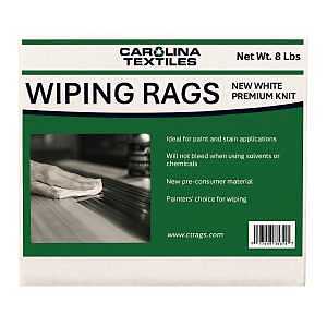 White Washed Knit Cleaning Rags – 8 lb Box